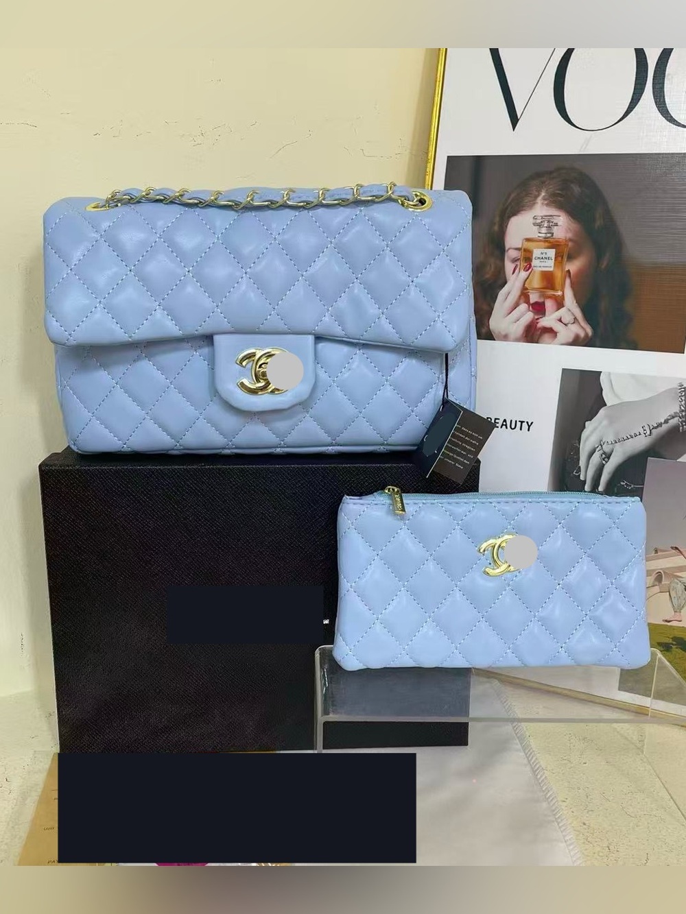 New women’s blue fashion shoulder bag